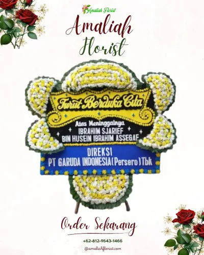 Papan Bunga Duka di Hager